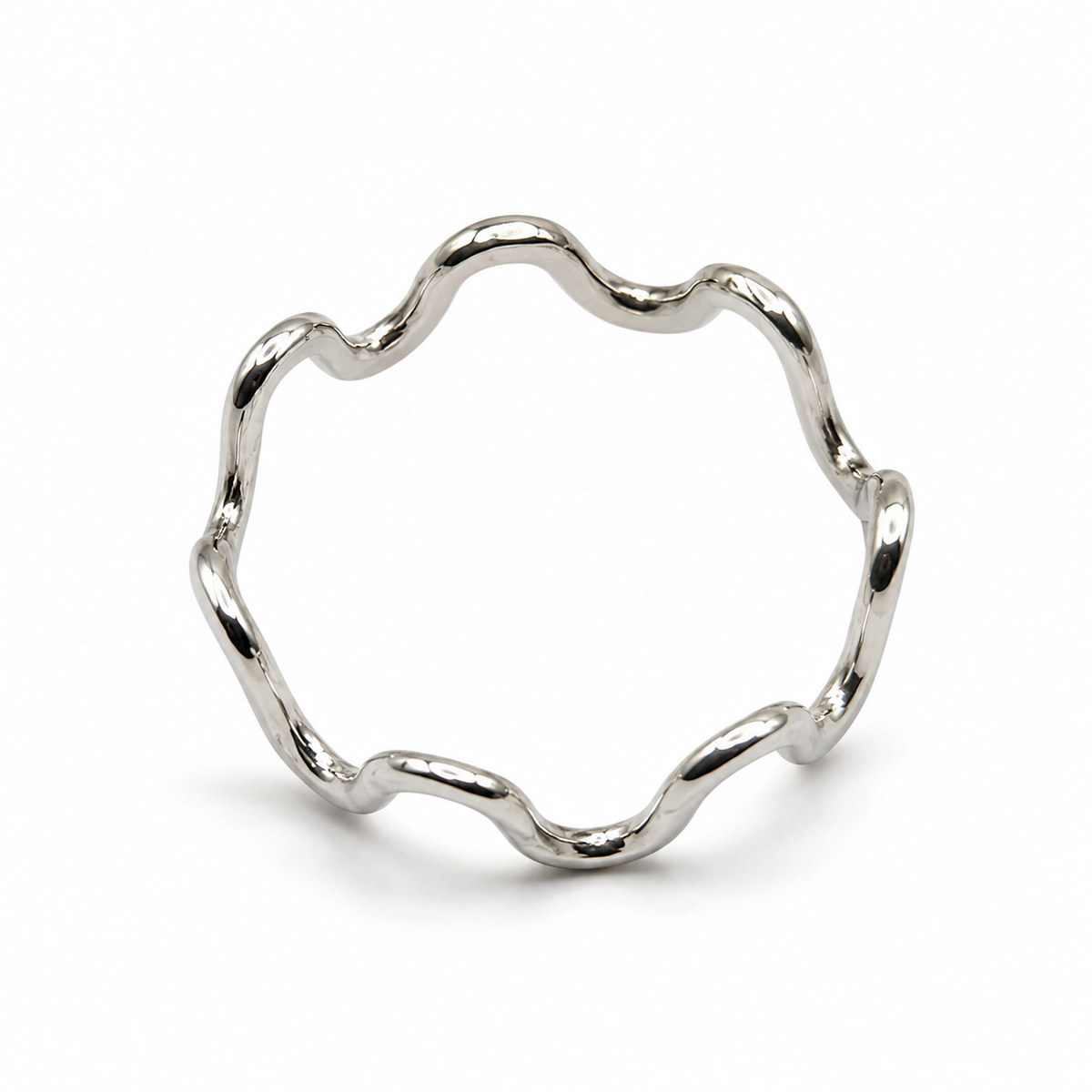 Anillo liso de ondas: vista principal