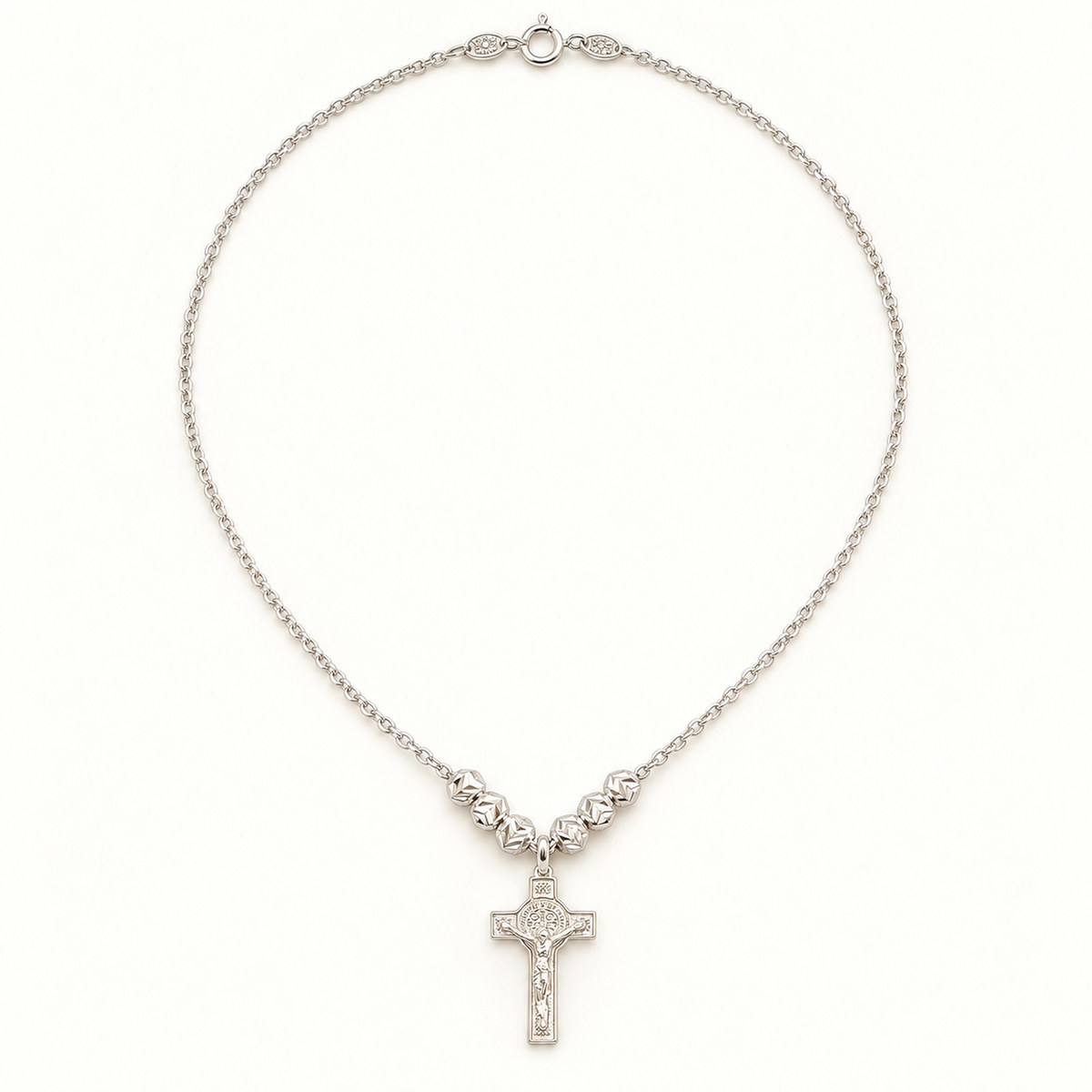 Collar San Benito con crucifijo: vista principal